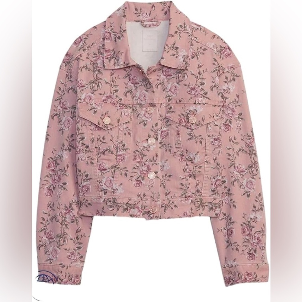 Gap x LoveShackFancy Girls Floral Jean Jacket 5